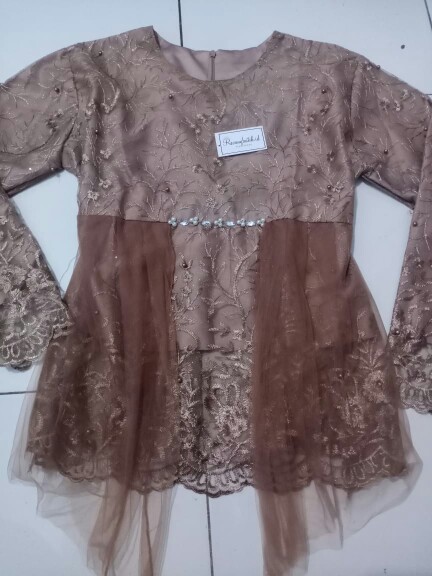 Set Couple Kebaya Batik Annisa Tile [brown]