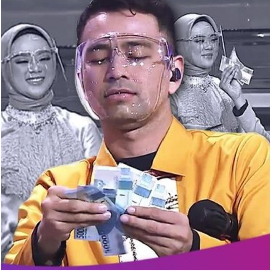 MAUVE FACE SHIELD KACAMATA PELINDUNG KERJA FACE SHIELD SAFETY FULL FACE ACRYLIC PELINDUNG ANTI DEBU