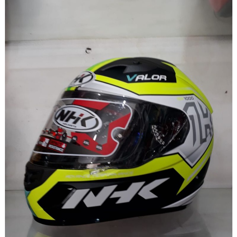 HELM NHK GP1000 #VALOR FLO | FULL FACE | DOUBLE VISOR