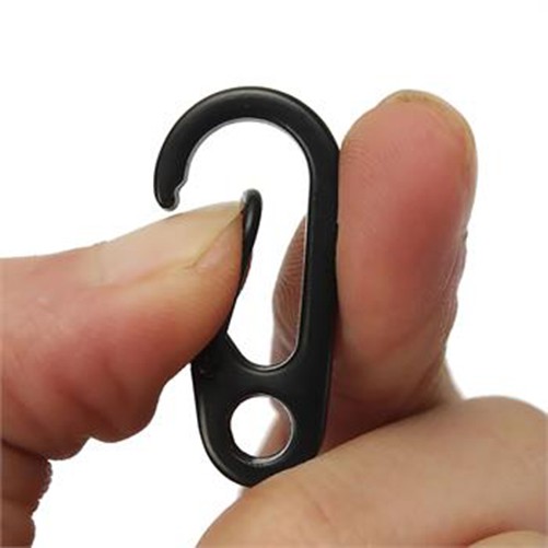 Carabiner Keychain EDC Portable Tools / Alat Bantu Tali - B36 - Black