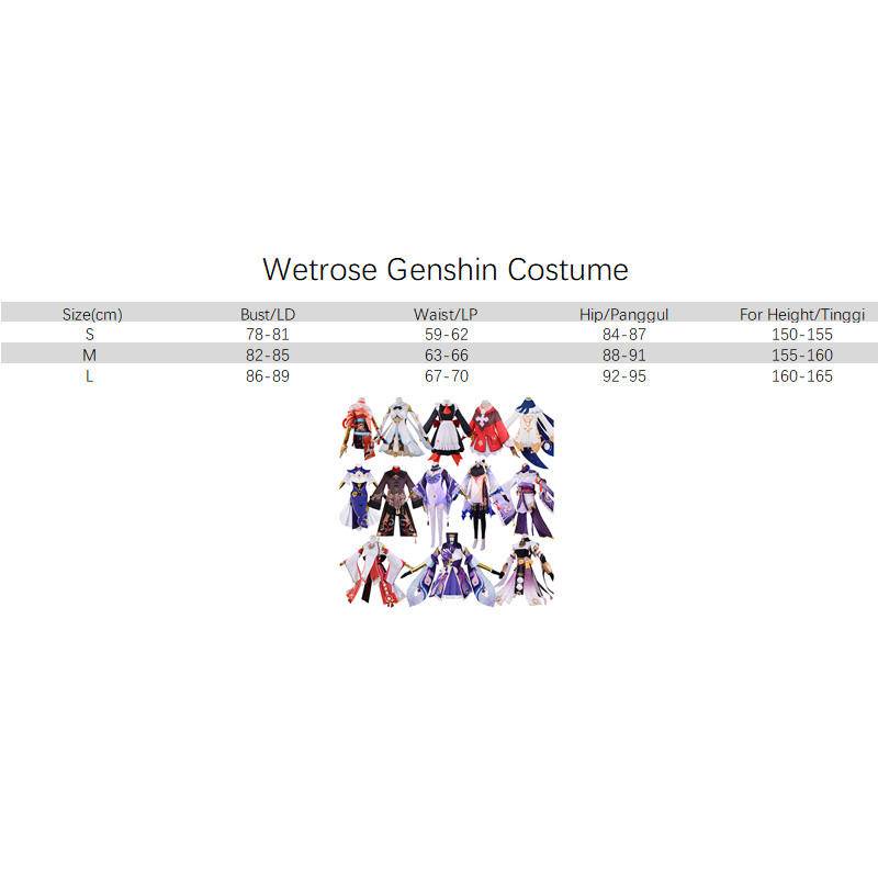 【Wetrose】Genshin Impact Cosplay Venti Dress Coat Short Sleeve Top Uniform Set Costume Party Show Event Wanita Pria Kostum, Venti Wig