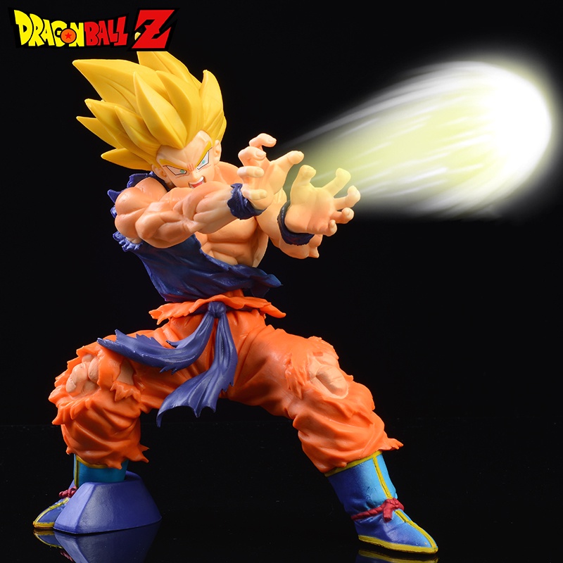 Mainan Action Figure Model Anime Dragon Ball Z Goku Super Saiyan Fighting Bahan PVC