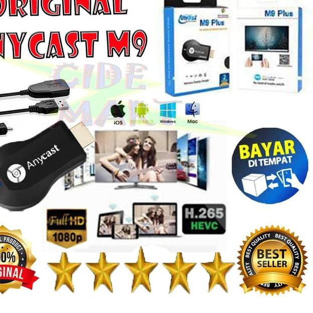 [ORIGINAL] ANYCAST M9 PLUS 1080P WIFI / HDMI DONGLE WIRELESS M9 ORI