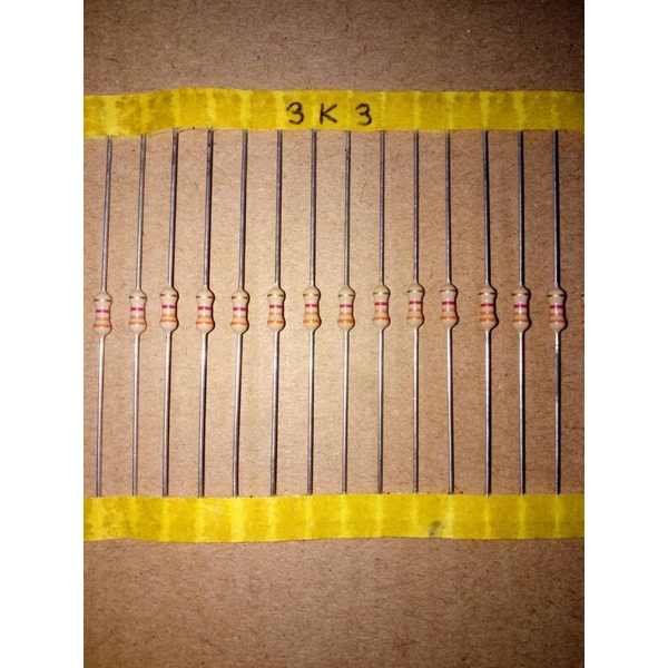 Resistor 3k3 Resistor 3.3K 1/4 Watt Taiwan