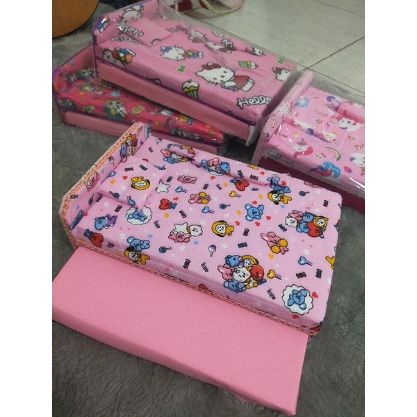 Mainan spring bed tempat tidur boneka barbie/ kasur sorong