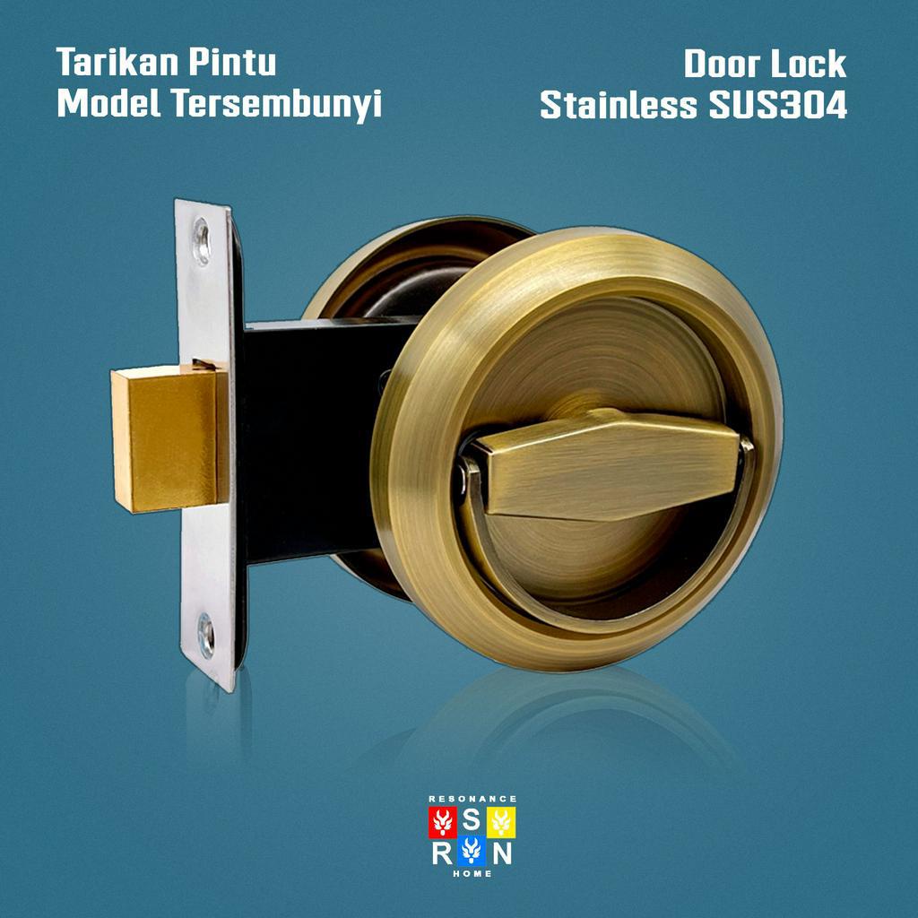 Kunci Pintu Bulat Tersembunyi / Hidden Door Lock Resonance Home