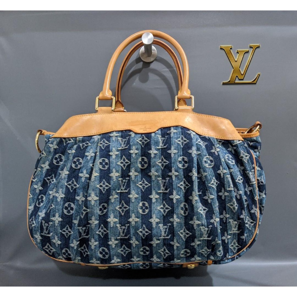 Tas LOUIS VUITTON Denim Porte Epaule Cruise Raye Cabas