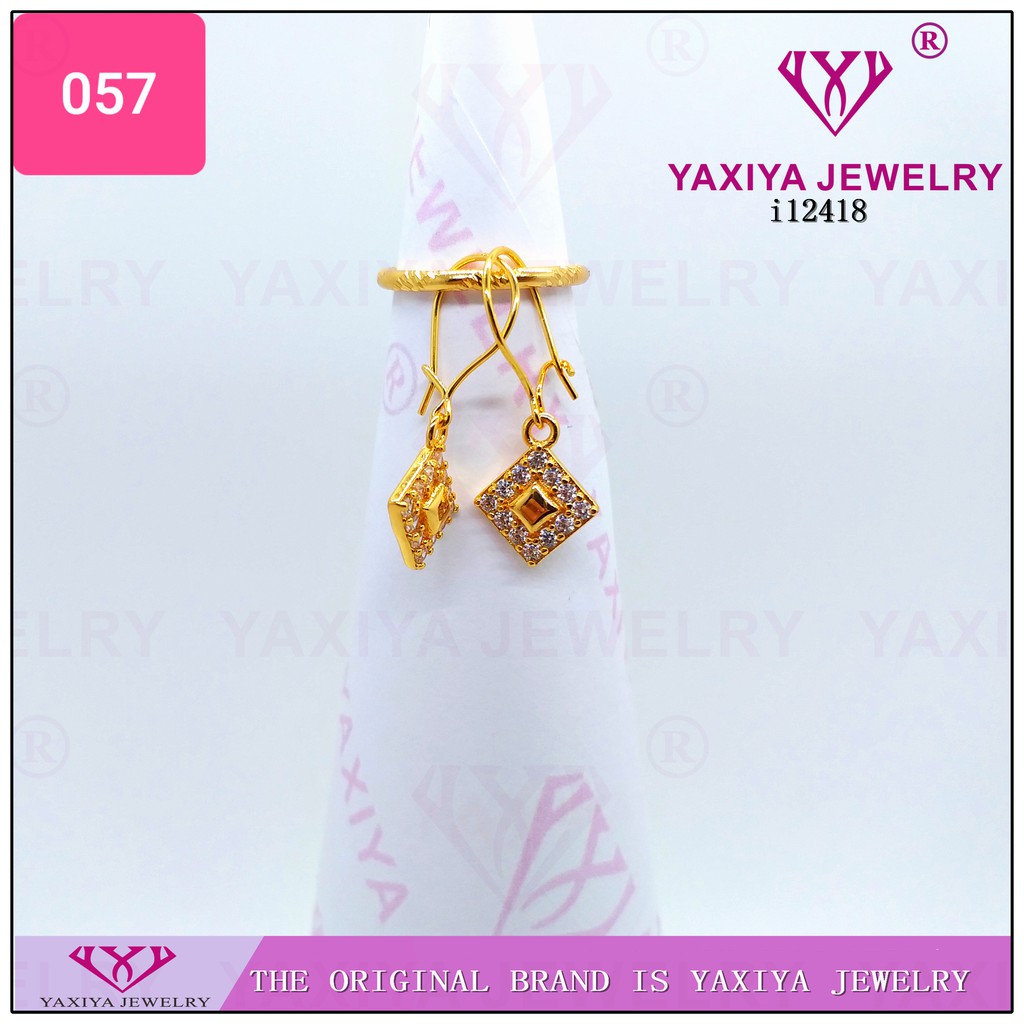 

Anting Emas Fashion Permata Perhiasan Lapis Emas 18K Yaxiya Jewelry 057