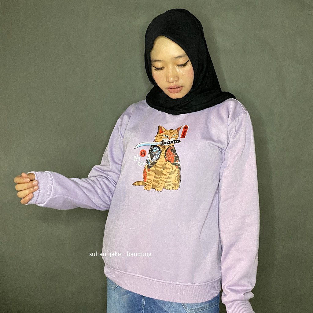 Cat Sweatshirt Holyrider // Sweatshirt Basic fashionable