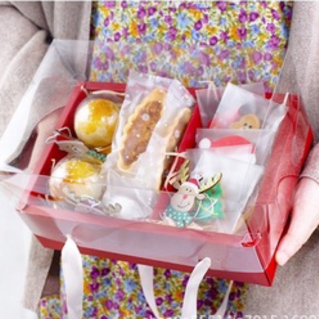 

Kotak box hamper Hadiah Serbaguna Box bunga Kue Cake Tenteng mika karton