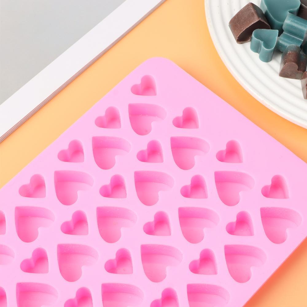 Solighter Cetakan Silikon 3D DIY Es Batu Permen Valentine Coklat Mini Heart Mould