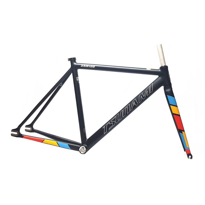 Jual frame sepeda fixie tsunami snm100 alloy frame fixie tsunami snm 100 ready stock Shopee Indonesia tsunami snm100 フレームセット マゼンタ ピンク