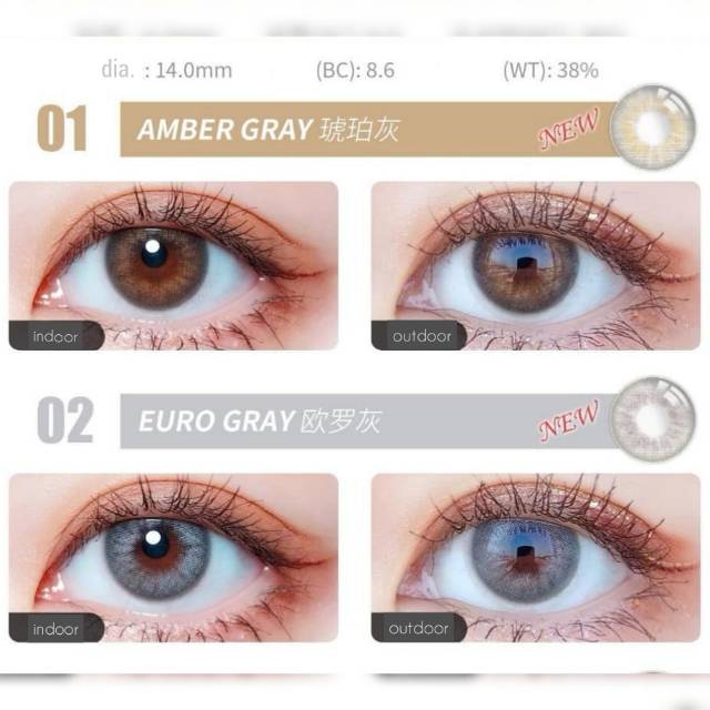 Softlens i-DoL Desire by Princess - Warna Euro Amber Lime Ocean
