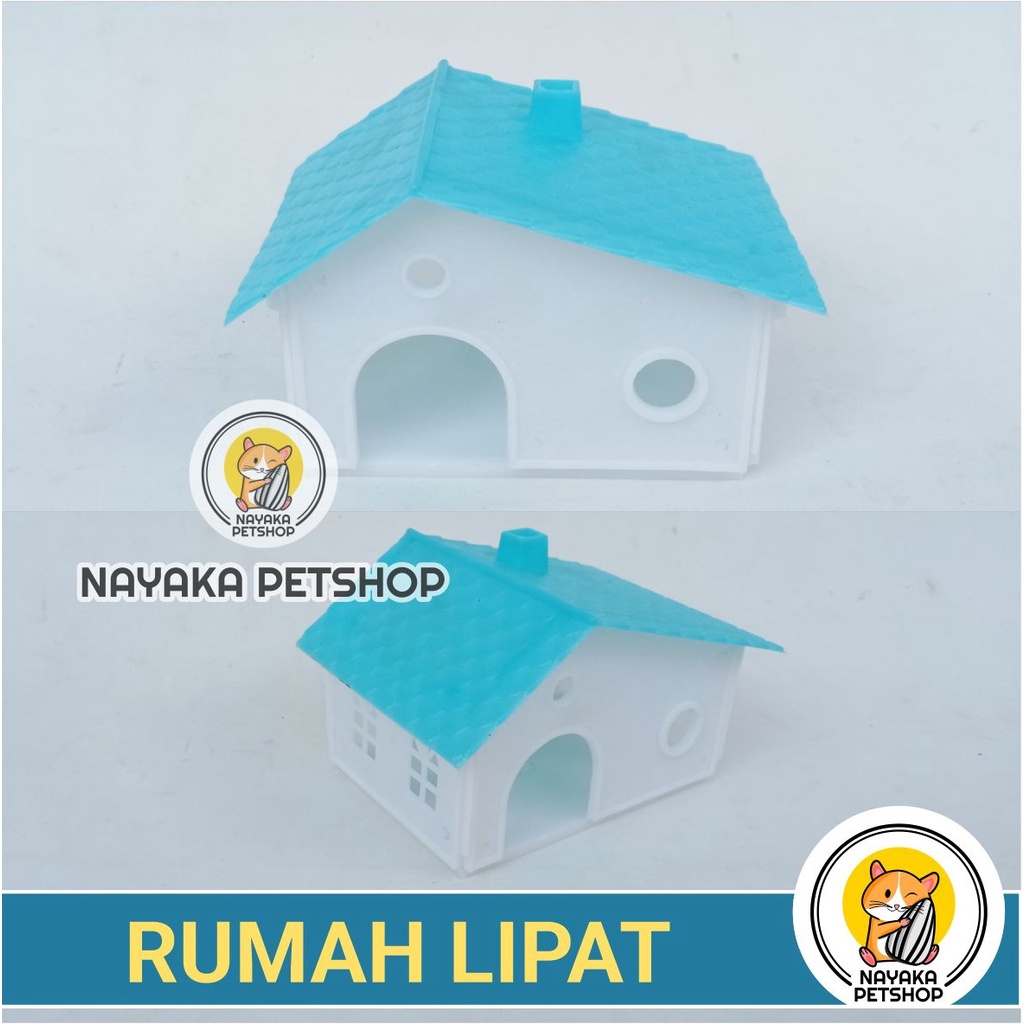 Rumah Lipat Mainan Hewan Hamster Tupai Gerbil Sugar Glider Bajing