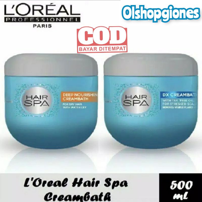SPA Loreal Hair Spa Deep Nourising Detox 500ml Creambath spa Mask Masker