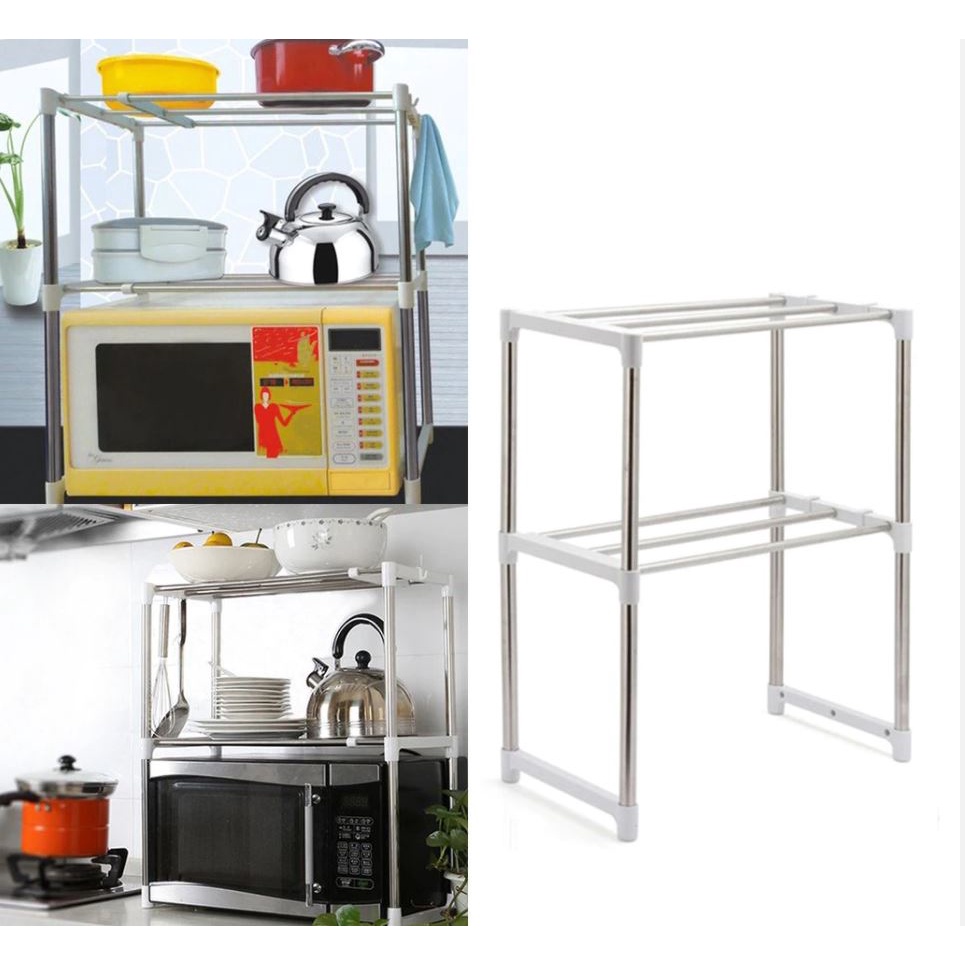 Rak Dapur - Rak Stainless - Rak Microwave Susun