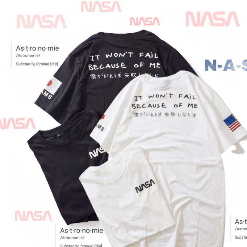KAOS NASA/ORIGINAL/TERBARU/KAOS PRIA/KAOS DISTRO/KAOS JEPANG/KAOS OFFWHITE
