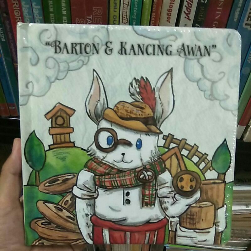 barton dan kancing awan, buku cerita anak, board book