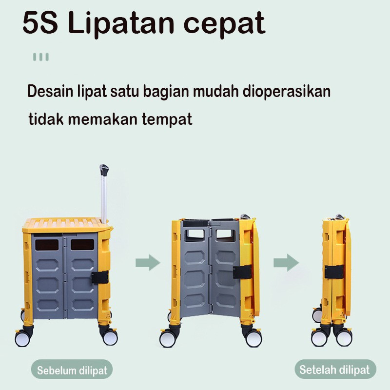 Troli barang/troli galon/troli belanja /Troley troli lipat bawa aqua galon dan gas trolley barang serbaguna trailer lipat