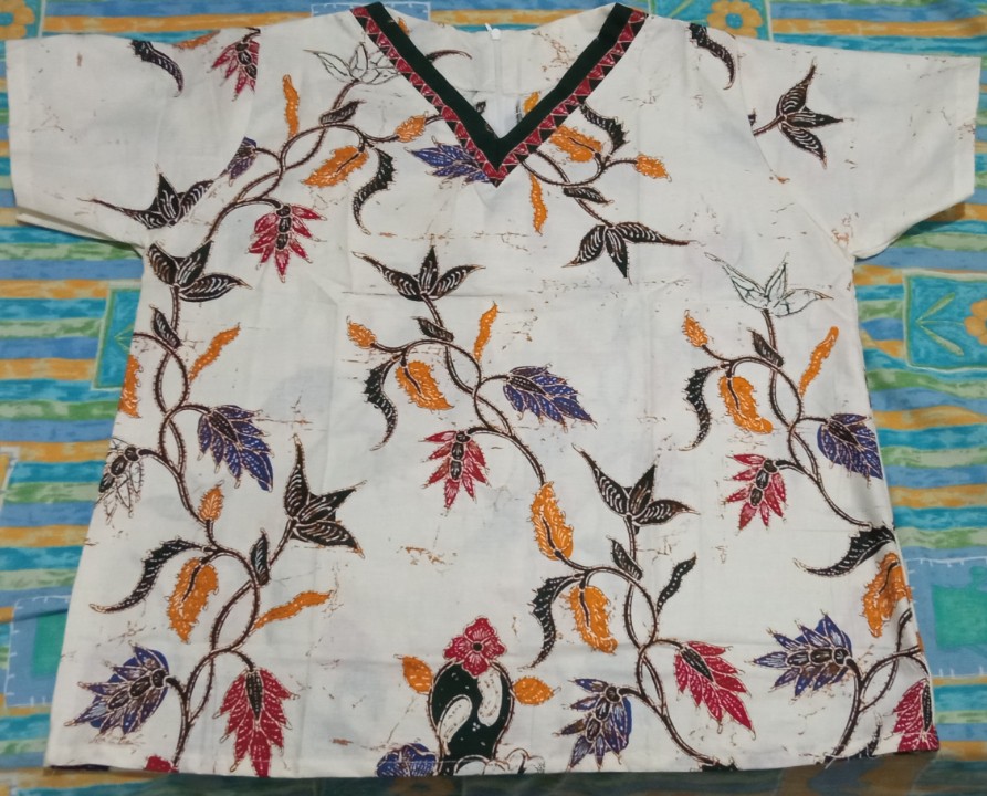 Atasan Baju Batik Wanita Modern Uj