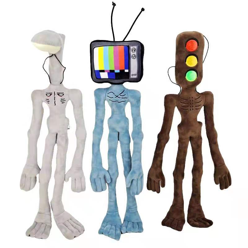 55CM Siren Head Plush Toys Bendable Cartoon Horror Figure SirenHead Stuffed Plushie Toy Doll for Kid