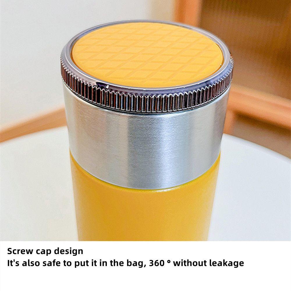 Solighter 500ml Vacuum Flasks Infuser Stainless Steel Memisahkan Thermal Mug