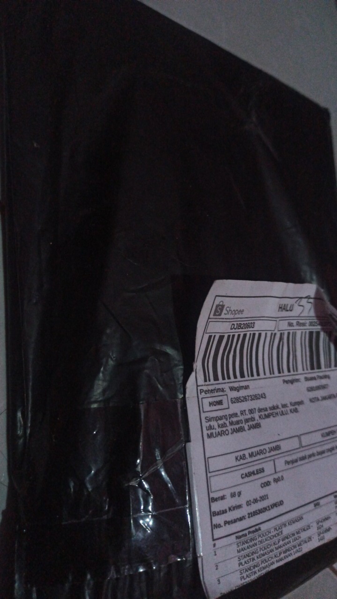 Standing Pouch Klip Window Metalize - Plastik Kemasan Makanan 16x24