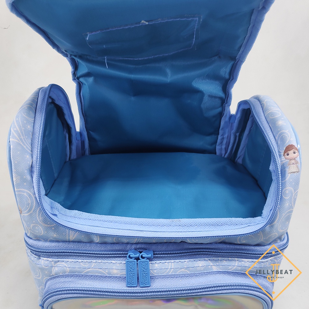 Tas BEKAL JUMBO FROZEN BIRU Model Smiggle / Bag Lunch Box Aluminium Foil Premium