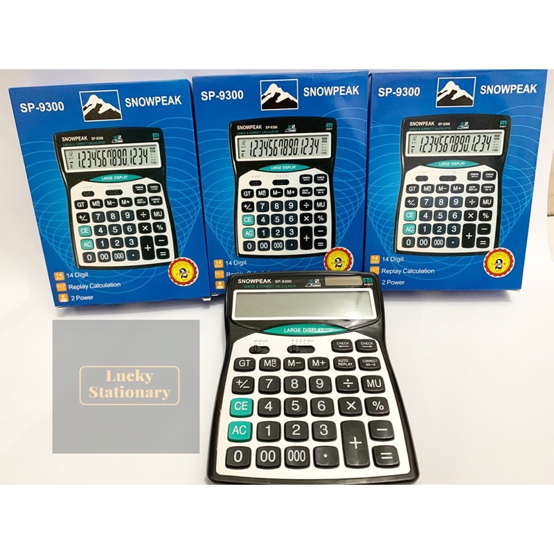 

Kalkulator Meja Merk Snowpeak seri SP-9300N