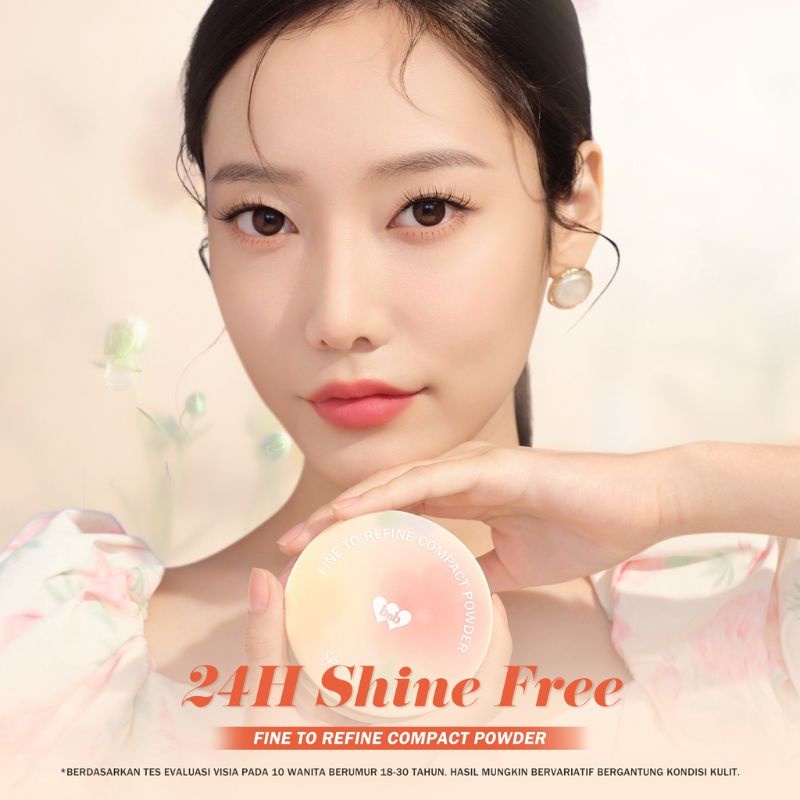 BNB barenbliss Korean Bloomatte Fine to Refine Compact Powder 「24H oil control」Bedak Padat ( YOU MAKEUPS OFFICIAL STORE )