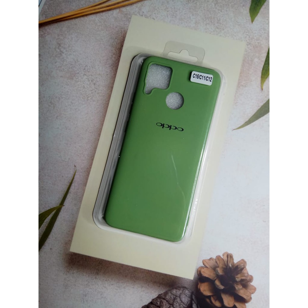 Casing Oppo C15/C11/C12 Ori Silikon Macaron / Dove Candy / Silicone Macaroon Soft Case by WEIKA COD