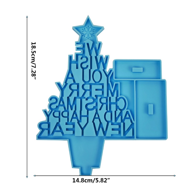 Siy Cetakan Epoksi Bentuk Pohon Natal 3d Bahan Silikon Untuk Kerajinan Tangan Diy