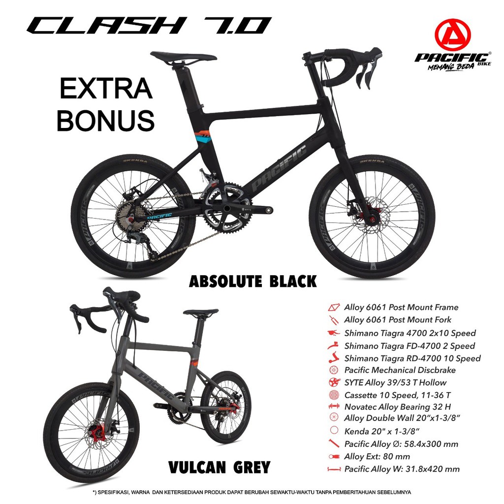 Sepeda Pacific Minivelo CLASH 7.0 22 inch Bike