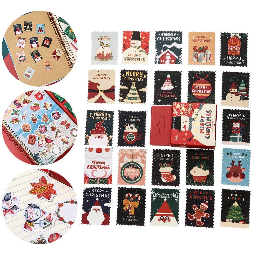 Preva 46pcs Stiker Merry Christmas Untuk Dekorasi Scrapbook DIY