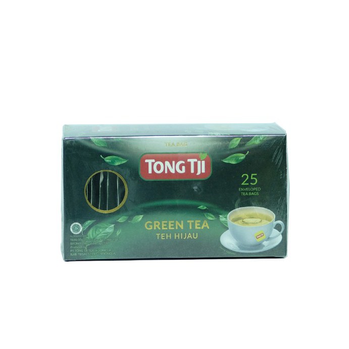 TONG TJI Teh Celup Teh Green Tea 25 Sheets