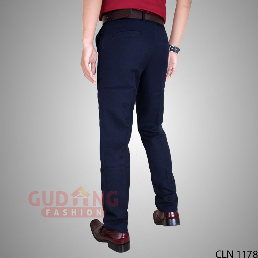 Celana Bahan Pria Panjang Slim Fit Formal Kantoran - CLN 1178