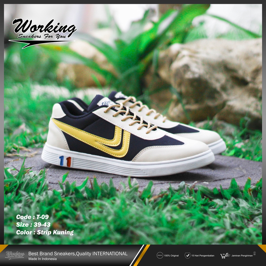 Working Sneakers For You Sepatu Running Pria Code T-09 Size 38 - 43 Korea Style