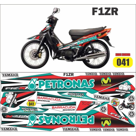 striping Yamaha f1zr mandalika petronas / decal Yamaha f1zr mandalika petronas / variasi Yamaha f1zr