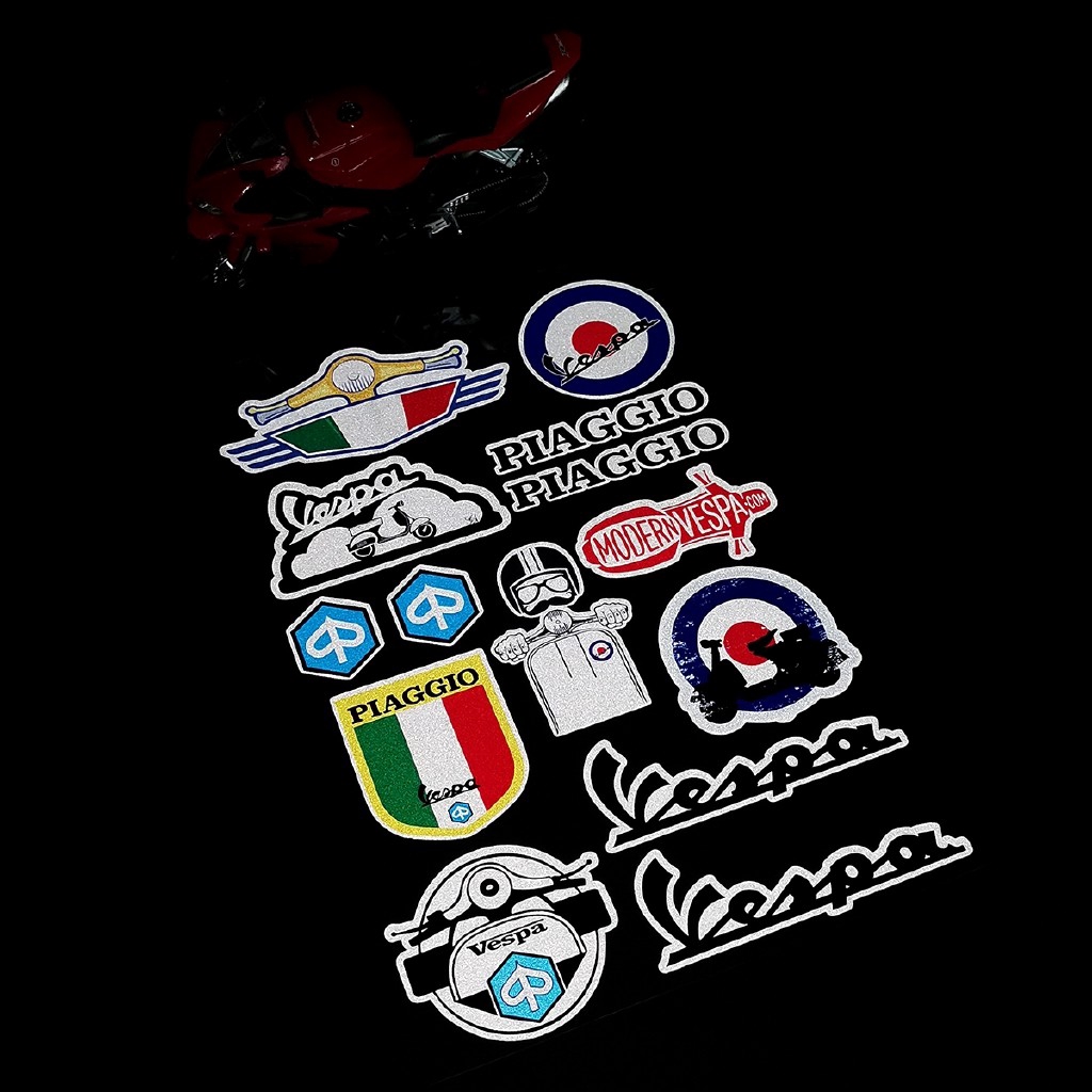 Stiker Reflektif Untuk Piaggio Vespa Gts Gtv Lxv Lt Px Primavera 50 125 150 200 250 300 300ie