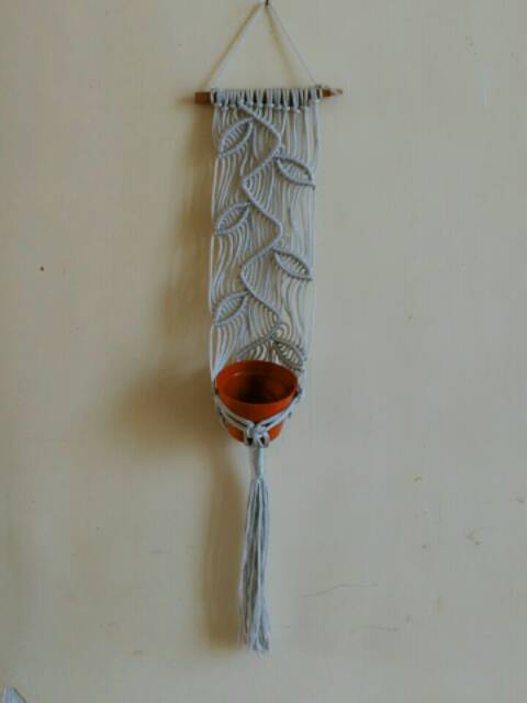 READY STOK) macrame pot gantung/ Macrame plant hanger (POT 035)