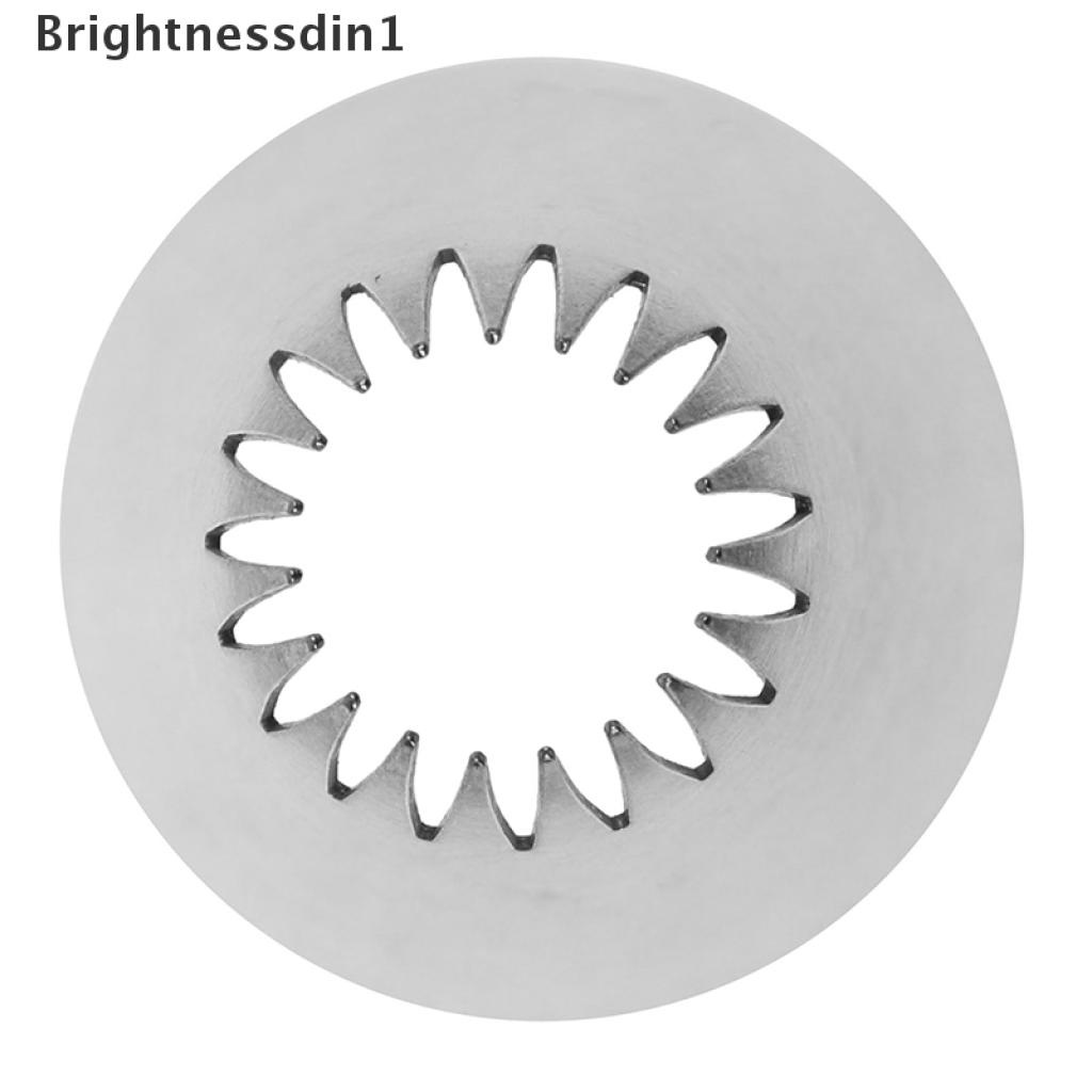 (Brightnessdin1) Lampu Flash Ring Led Untuk Fotografi # 195 Spuit Piping Bahan Stainless Steel Untuk Dekorasi Kue