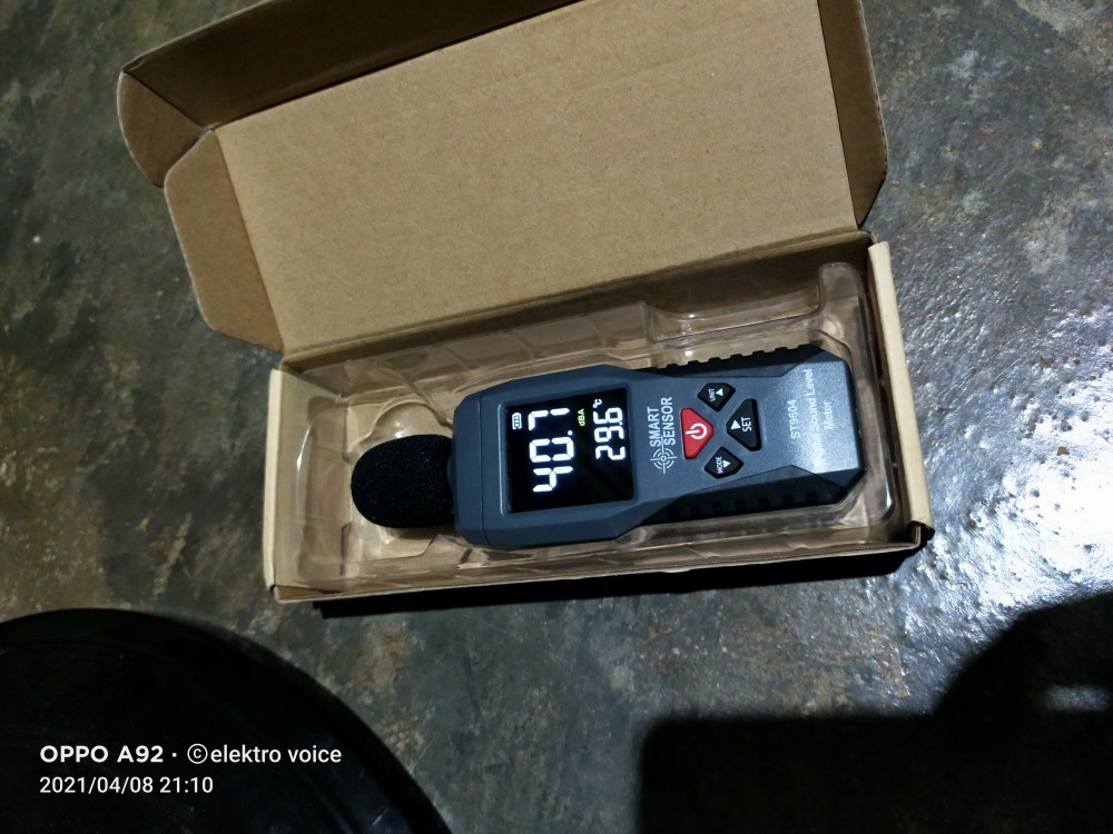 【24h Shipping】smart Sensor Pengukur Level Suara Digital Mini Dengan Layar Lcd 30-130dba St9604