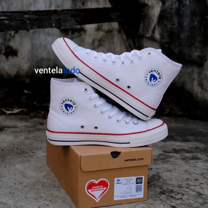 Ventela 70s Ethnic Hi All White Original