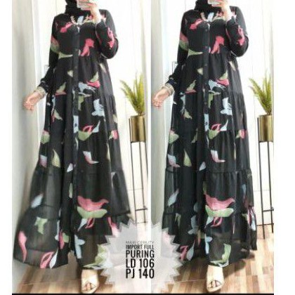 Maxi dress Ceruti motif  import