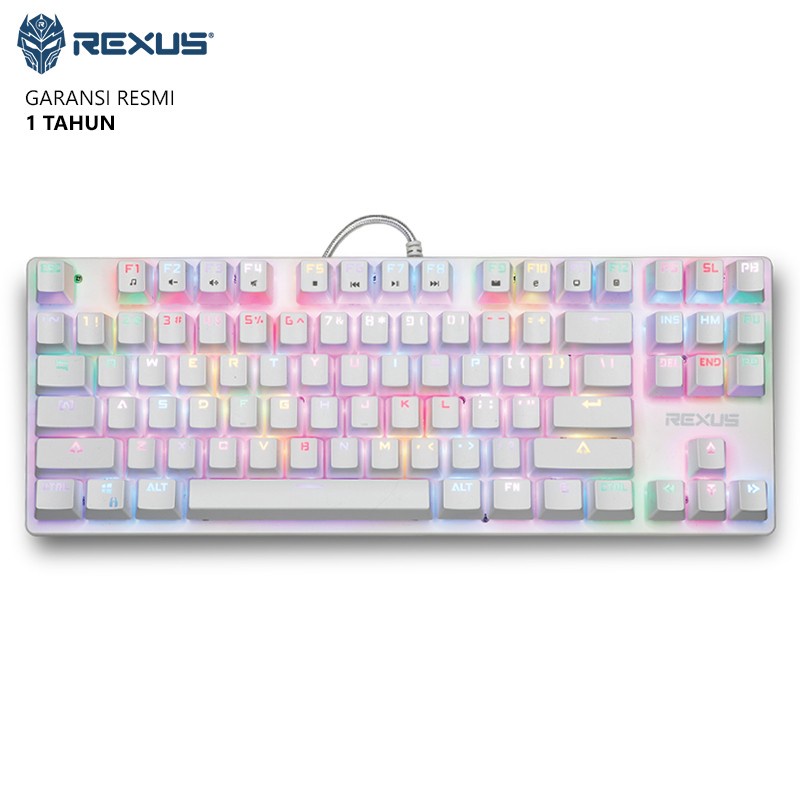 Rexus Keyboard Gaming Mechanical Legionare MX9 TKL RGB WHITE-BLUE SWITCH