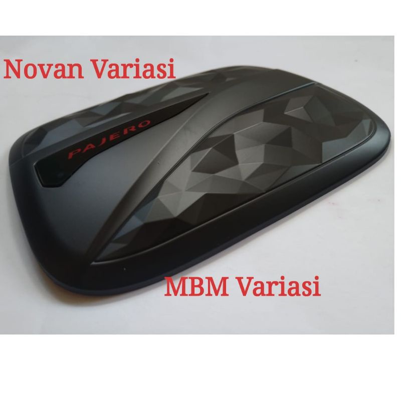 Tank cover tutup tangki bensin mobil Toyota New Fortuner VRZ 2016 up model hitam Dop