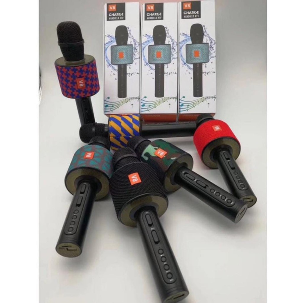 MIC BLUETOOTH JBL V8 VASIASI SUARA JERNIH