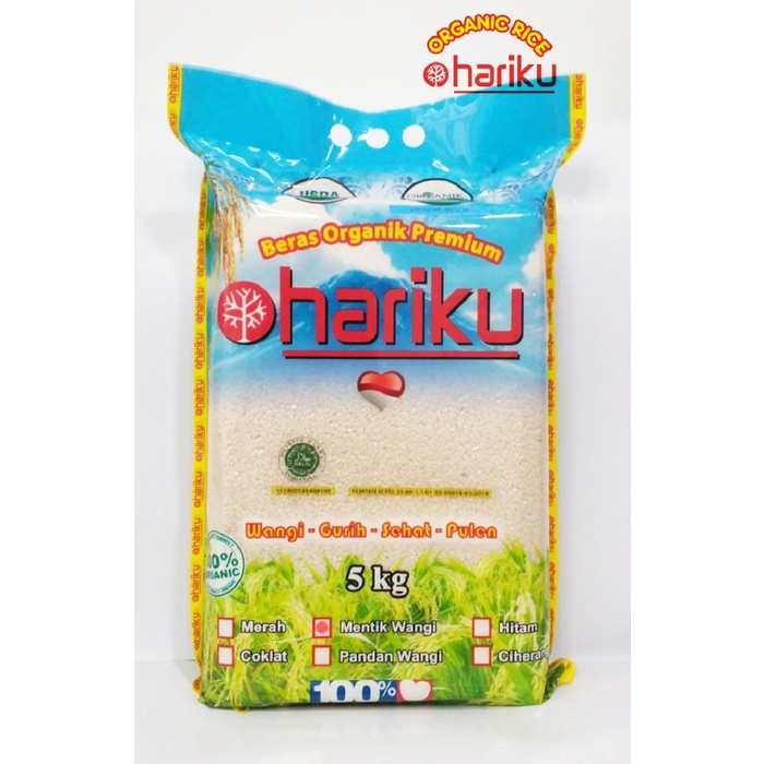 

bg20t01r Beras Mentik Wangi Organik Hariku 5 Kg Sv012Ss