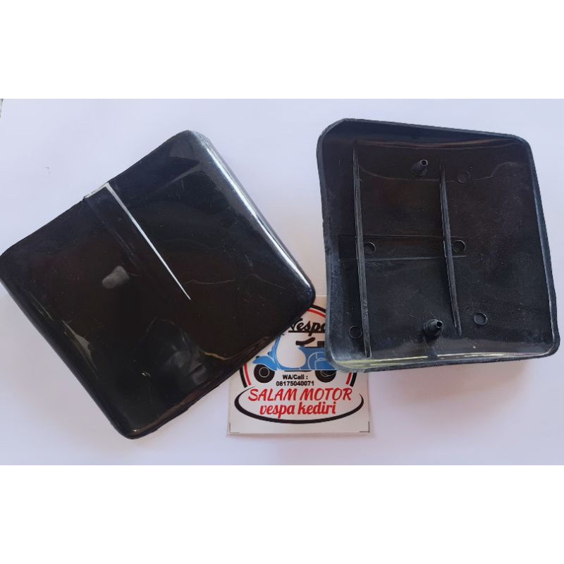 topi lampu stop vespa pet kaca stoplamp super sprint bajaj Hitam