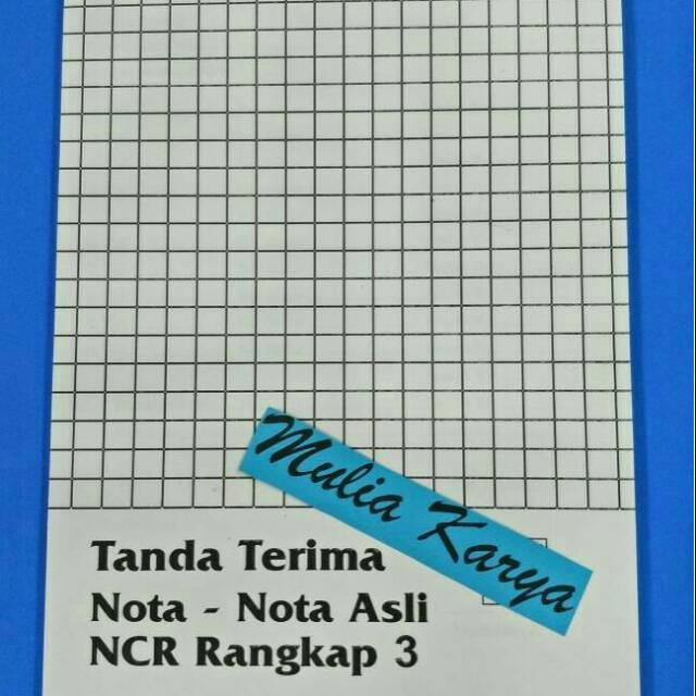 

Buku Tanda Terima Nota Asli rangkap 3